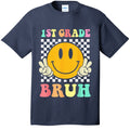 1st Grade Bruh Hippie Smile Face Back To School Teacher Kid product image 1