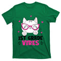1st Grade Vibes Back To School Cute Cat For Girl T-Shirt product image 1