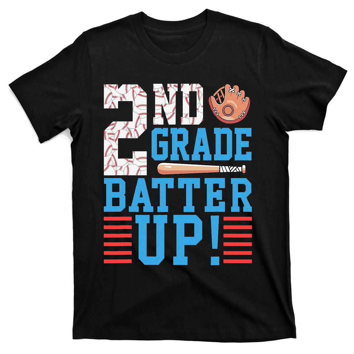 2nd Grade Back To School Batter Up Baseball T-Shirt product image 1