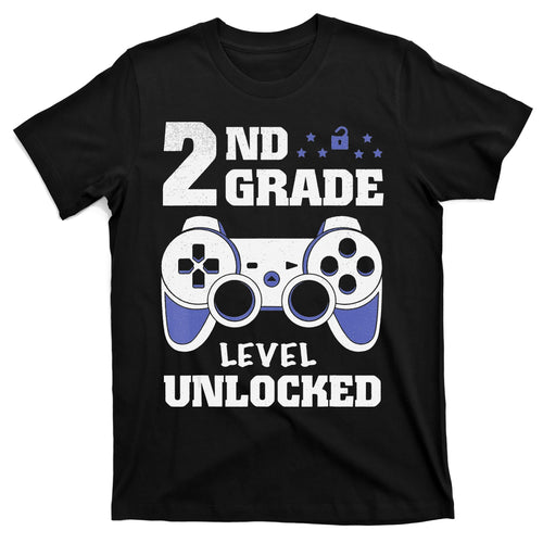 2Nd Grade Level Unlocked Video Gamer Back To School T-Shirt product image 1