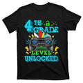 4Th Grade Level Unlocked Video Gamer Back To School T-Shirt product image 1