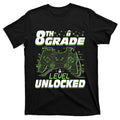8Th Grade Level Unlocked Back To School Video Gamer T-Shirt product image 1