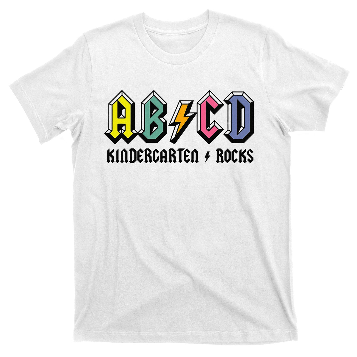 ABCD Kindergarten Rocks Teachers Back To School T-Shirt product image 1