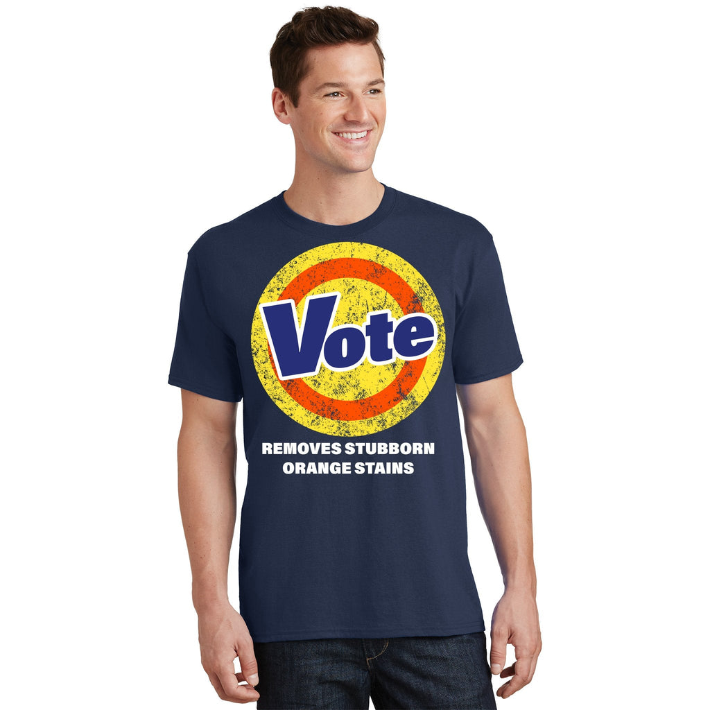 Anti-Trump Vote Removes Stubborn Orange Stains Funny T-Shirt product image 2