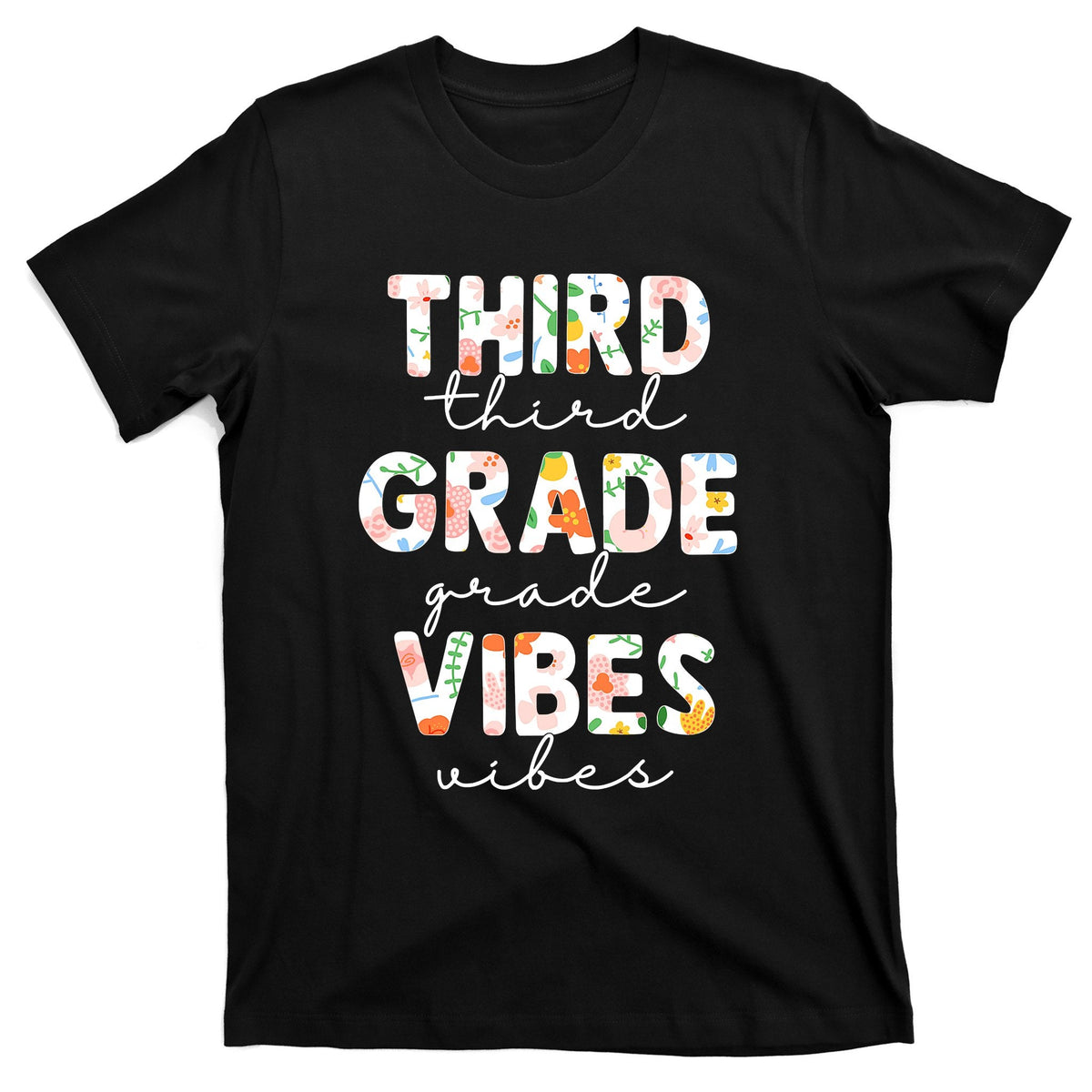 Back To School Third Grade Vibes First Day Teacher T-Shirt product image 1