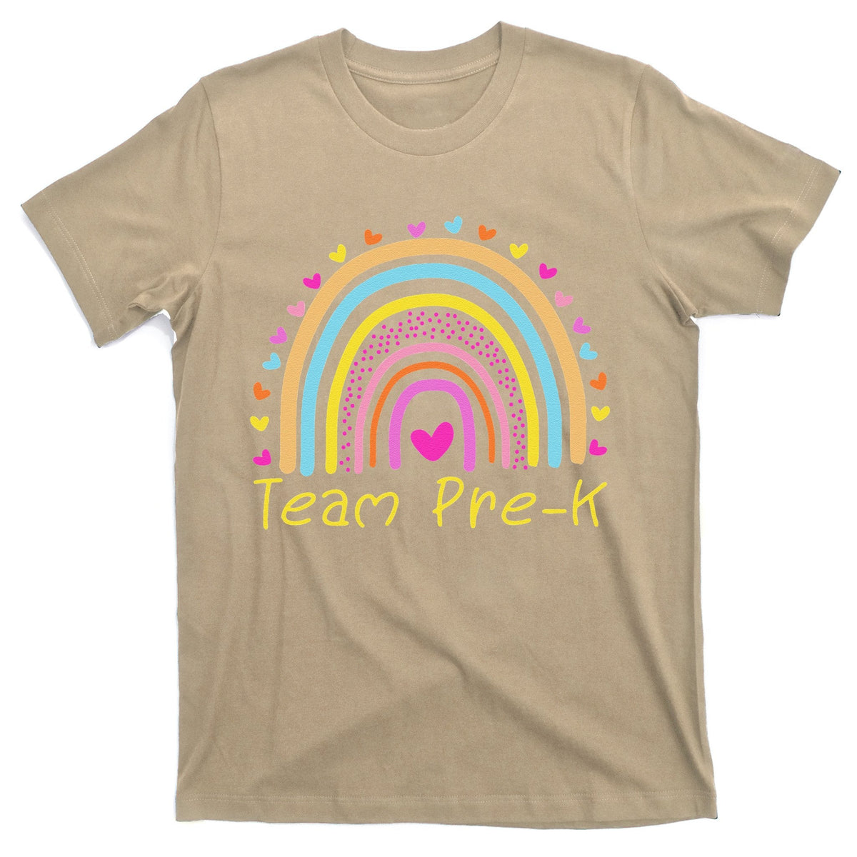 Back To School Team PreK Squad Crew Teacher Rainbow T-Shirt product image 1