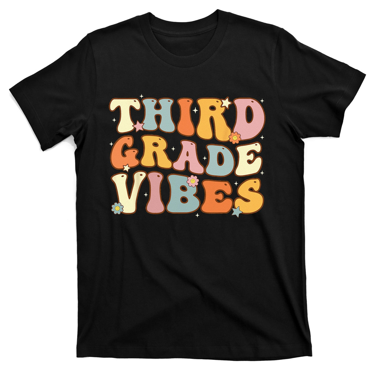 Back To School Third Grade Vibes Student Teacher T-Shirt product image 1
