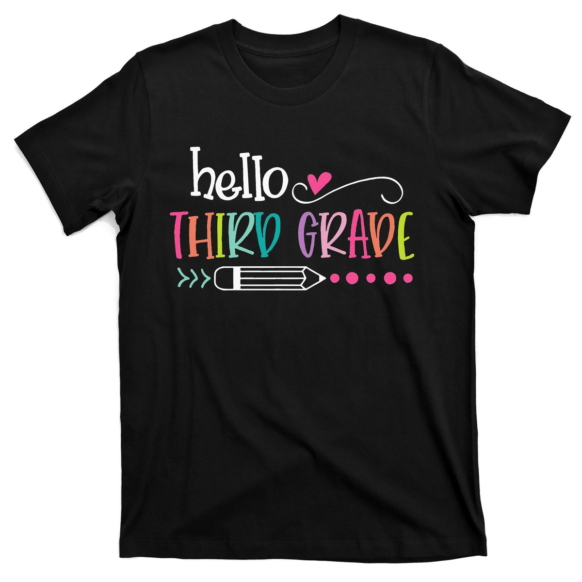 Back To School Hello Third 3rd Grade T-Shirt product image 1