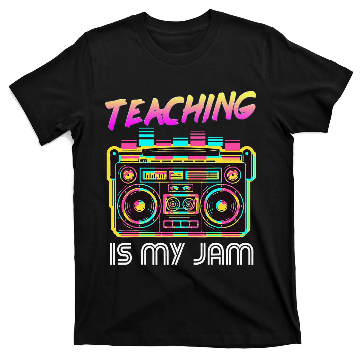 Back to School Retro Teaching is My Jam 80s Teacher Boombox product image 1