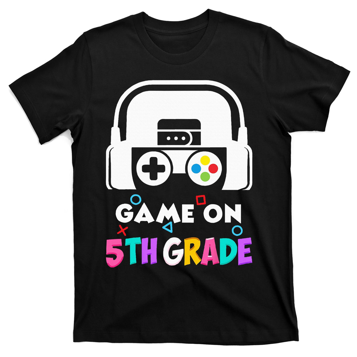 Back To School Game On 5th Grade Funny Gamer T-Shirt product image 1
