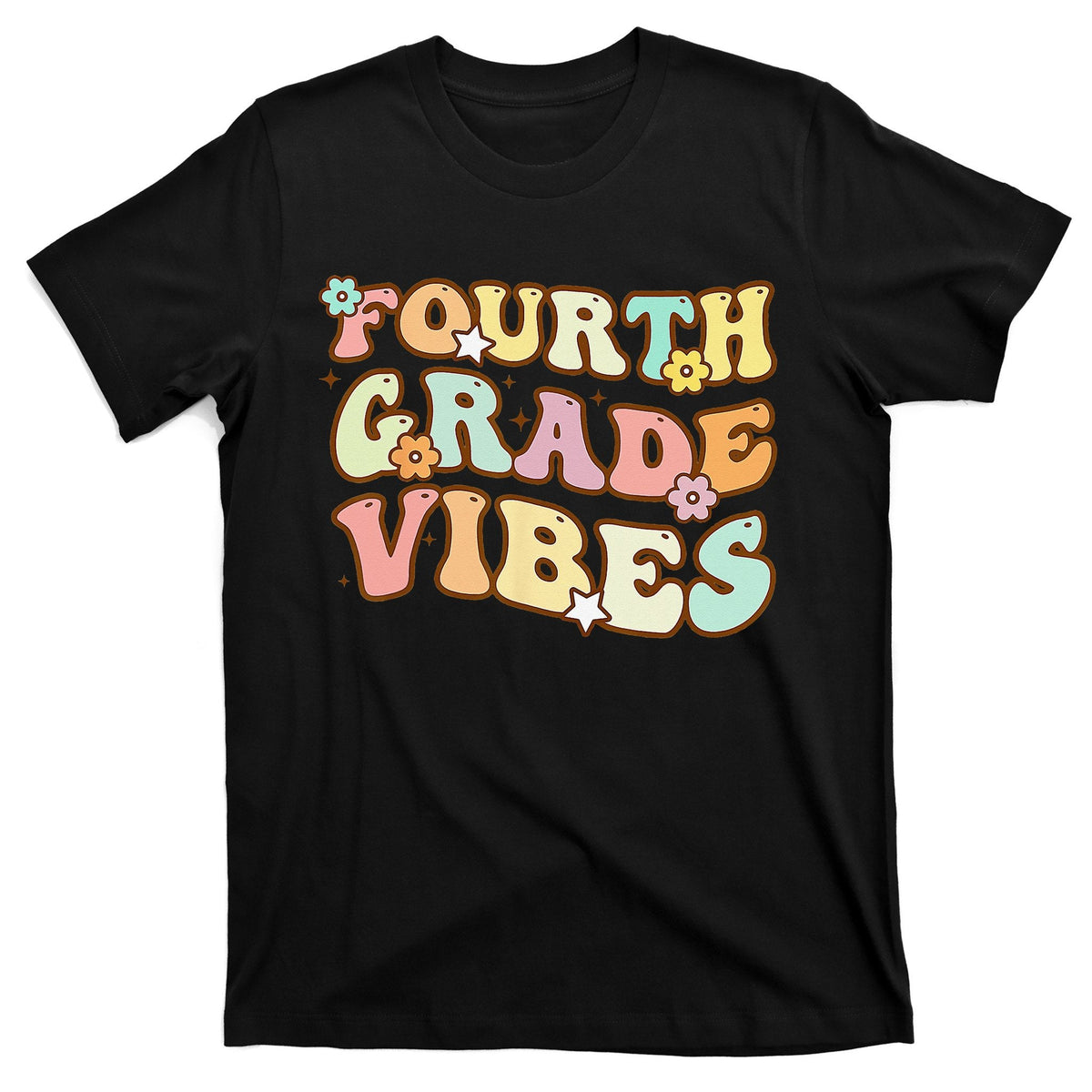 Back To School Fourth Grade Vibes Student Teacher T-Shirt product image 1