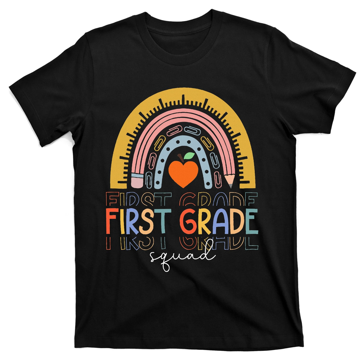 Back To School Rainbow First Grade Squad Teachers Student product image 1