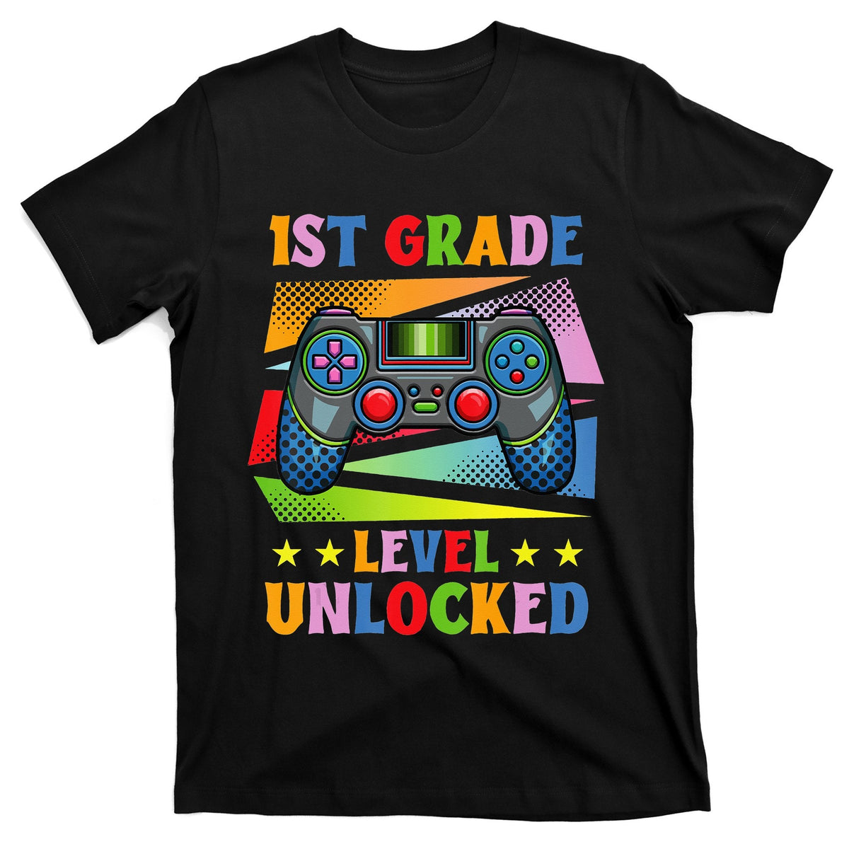 Back To School Video Gamer Level 1St Grade Unlocked T-Shirt product image 1