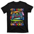 Back To School Video Gamer Level 4Th Grade Unlocked T-Shirt product image 1