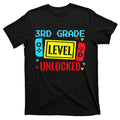 Back To School 3Rd Grade Level Unlocked Video Gamer T-Shirt product image 1