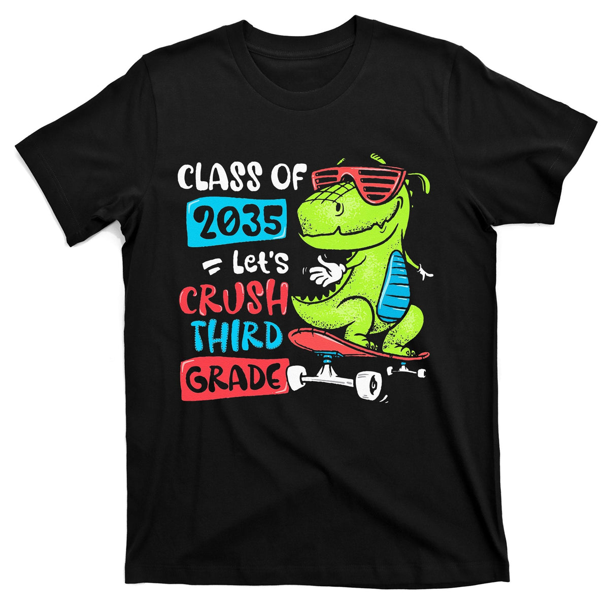 Back To School Let's Crush 3rd Grade Class Of 2035 Dinosaur product image 1