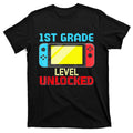 Back To School Video Gamer 1St Grade Level Unlocked T-Shirt product image 1