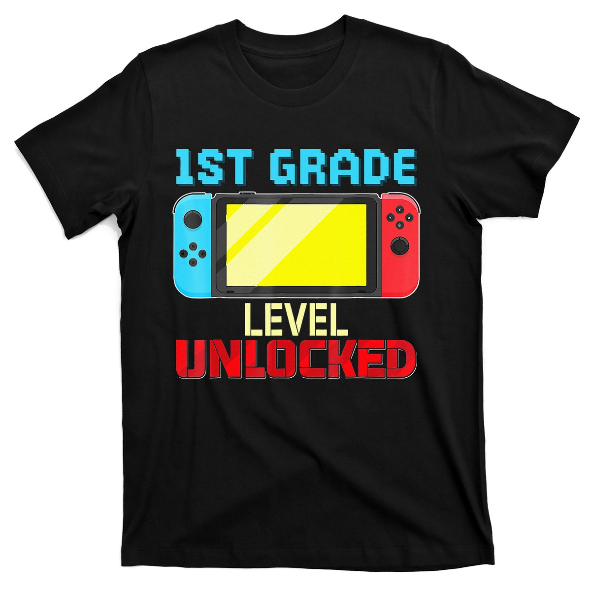 Back To School Video Gamer 1St Grade Level Unlocked T-Shirt product image 1