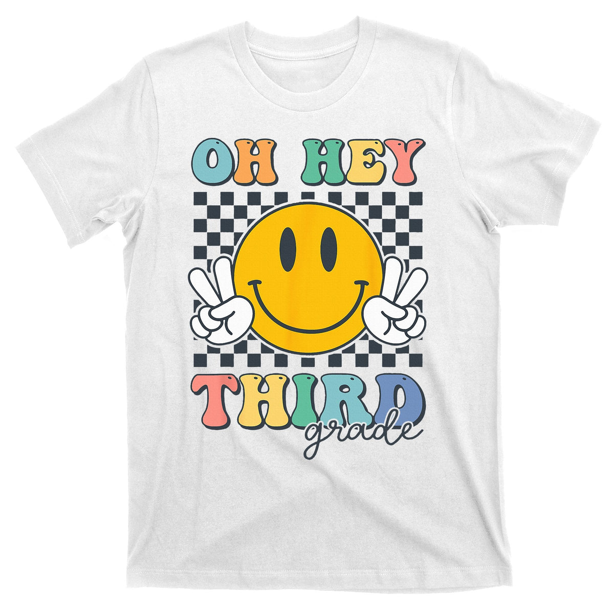 Back To School Oh Hey Third Grade Retro Teacher Student product image 1