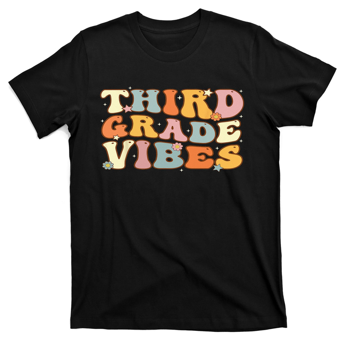 Back To School Third Grade Vibes Student Teacher T-Shirt product image 1