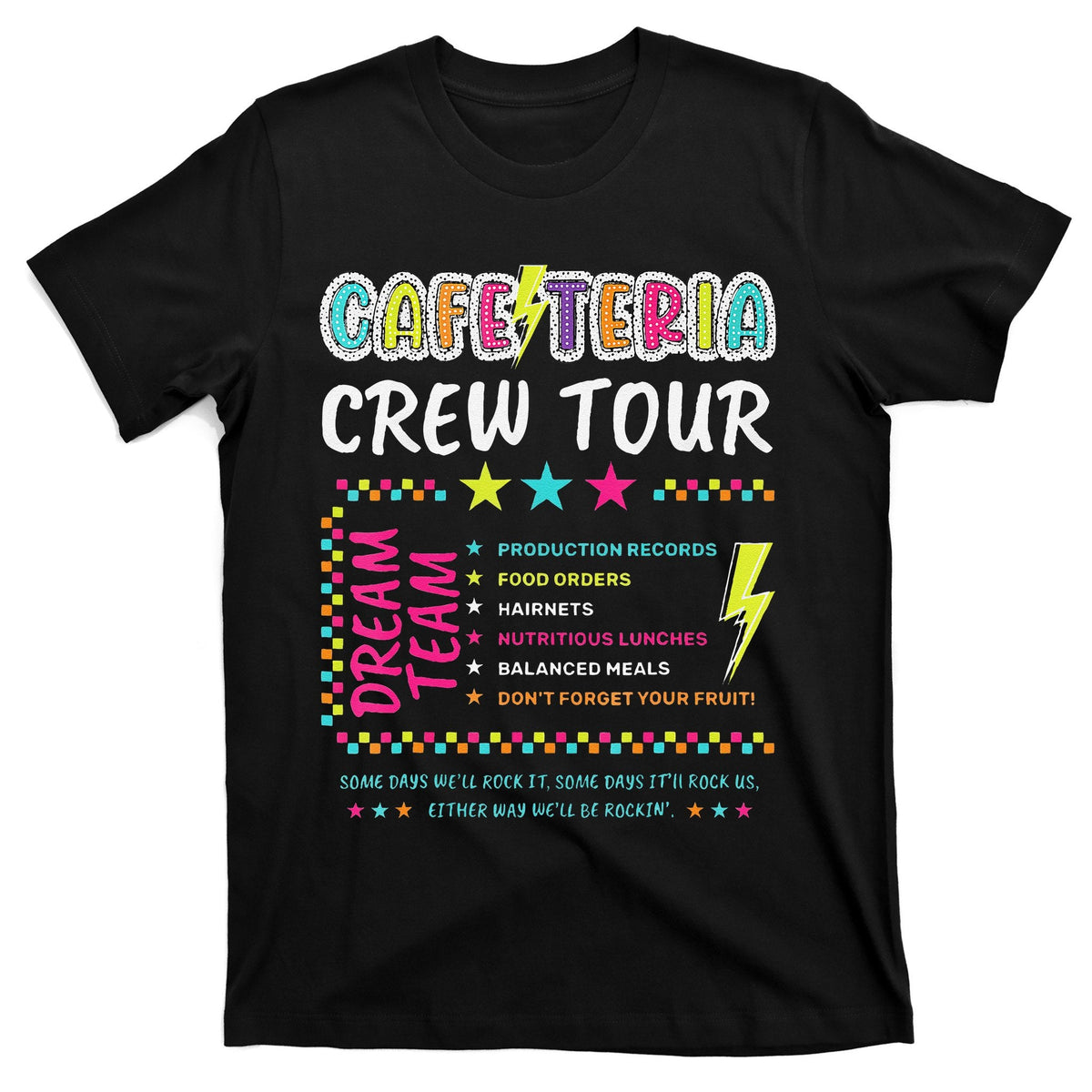 Cafeteria Crew Lunch Lady Dream Team Back To School T-Shirt product image 1