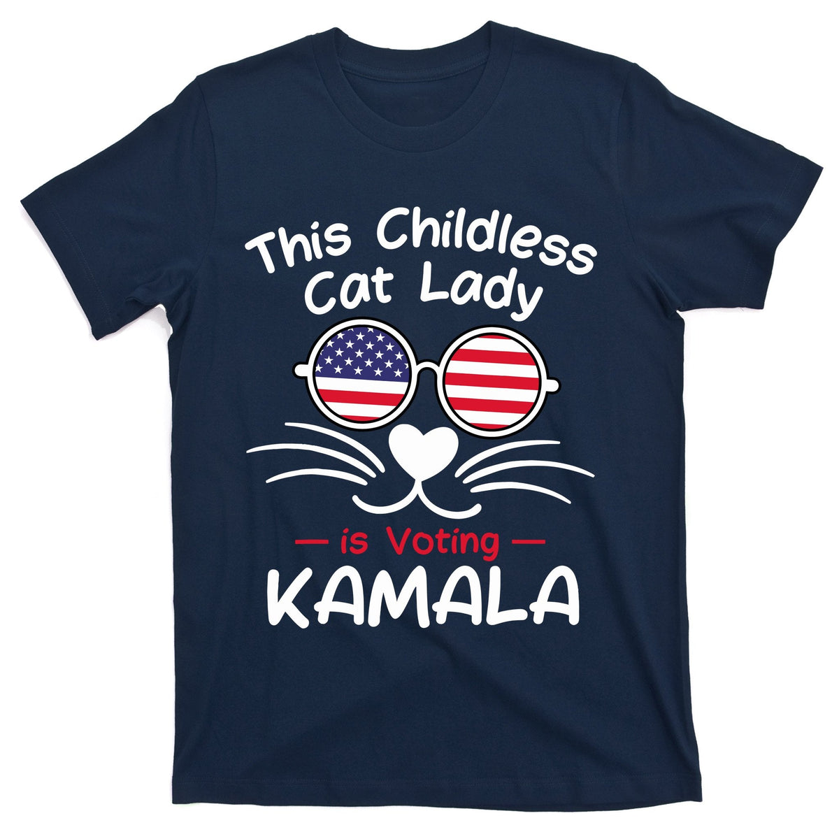 Childless Cat Lady Is Voting Kamala T-Shirt product image 1