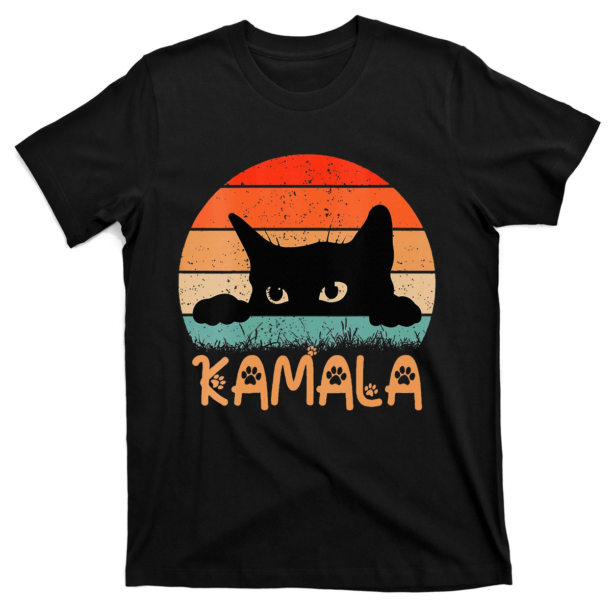 Childless Cat Ladies For Kamala Retro 2024 T-Shirt product image 1