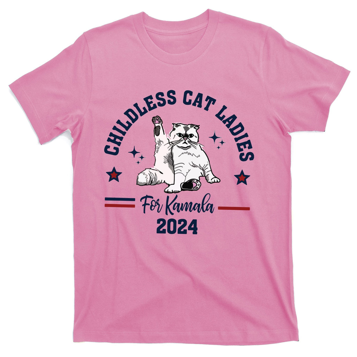 Childless Cat Lady Feminist Vote T-Shirt product image 1