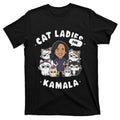 Cat Ladies For Kamala 2024 Presidential Support T-Shirt product image 1