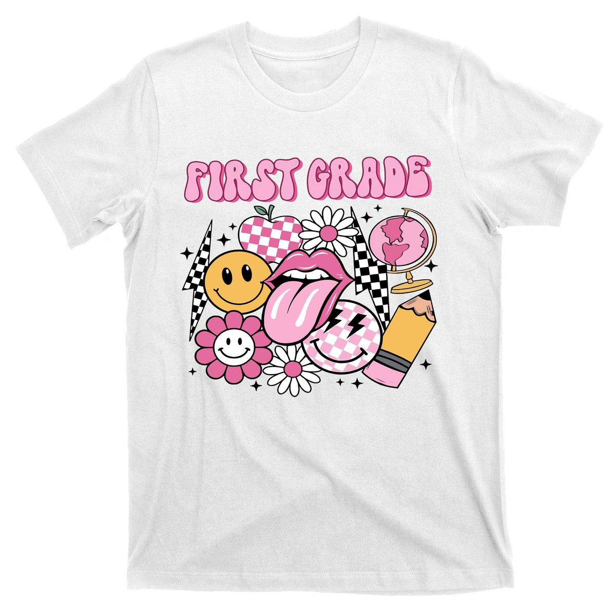First Grade Back To School 1st Teacher T-Shirt product image 1