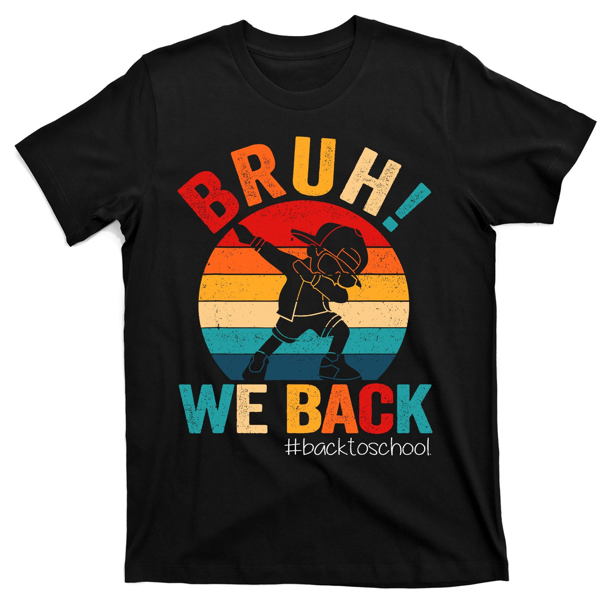 Groovy Bruh We Back Teachers Funny To School T-Shirt product image 1
