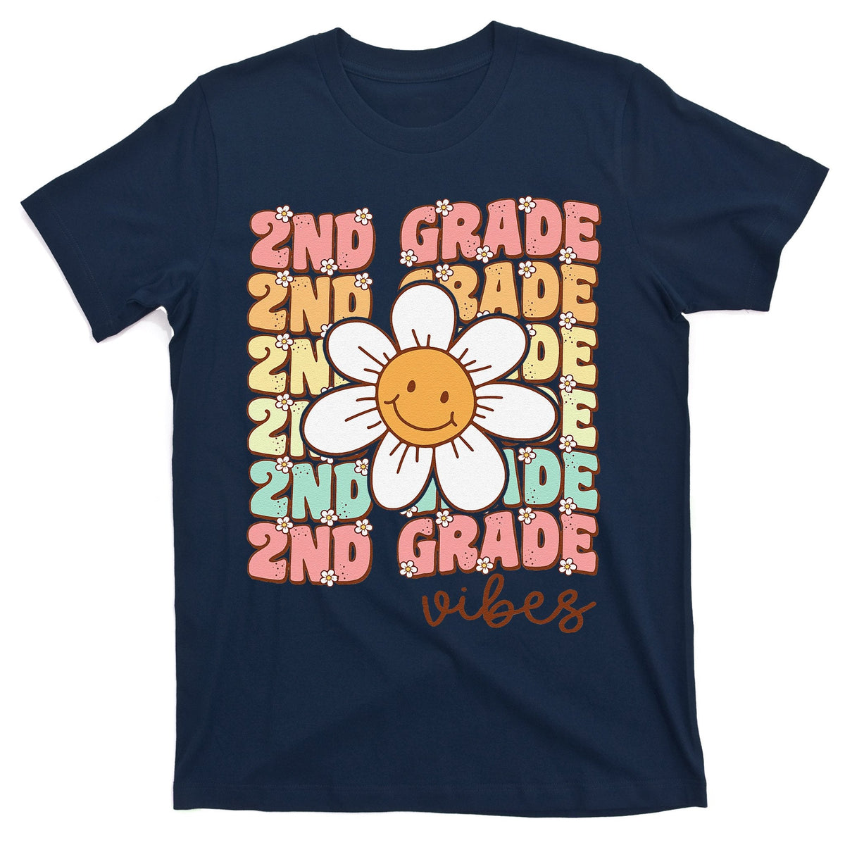 Groovy First Day Of School 2nd Grade Vibes Back To T-Shirt product image 1