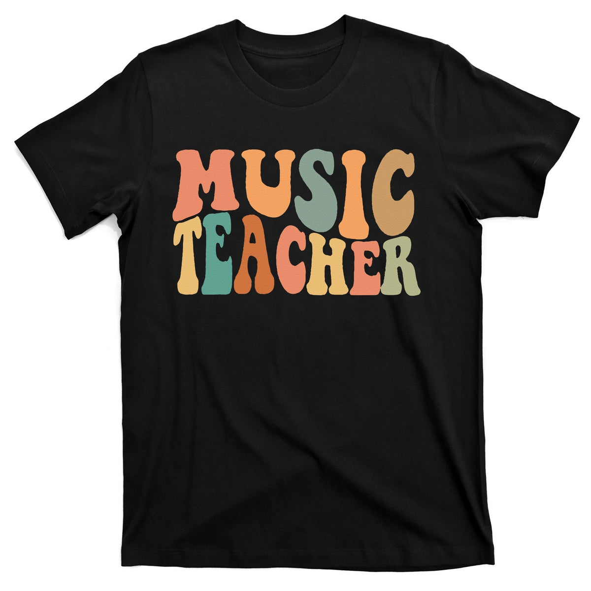 Groovy Music Teacher Cute Back to School Supplies T-Shirt product image 1