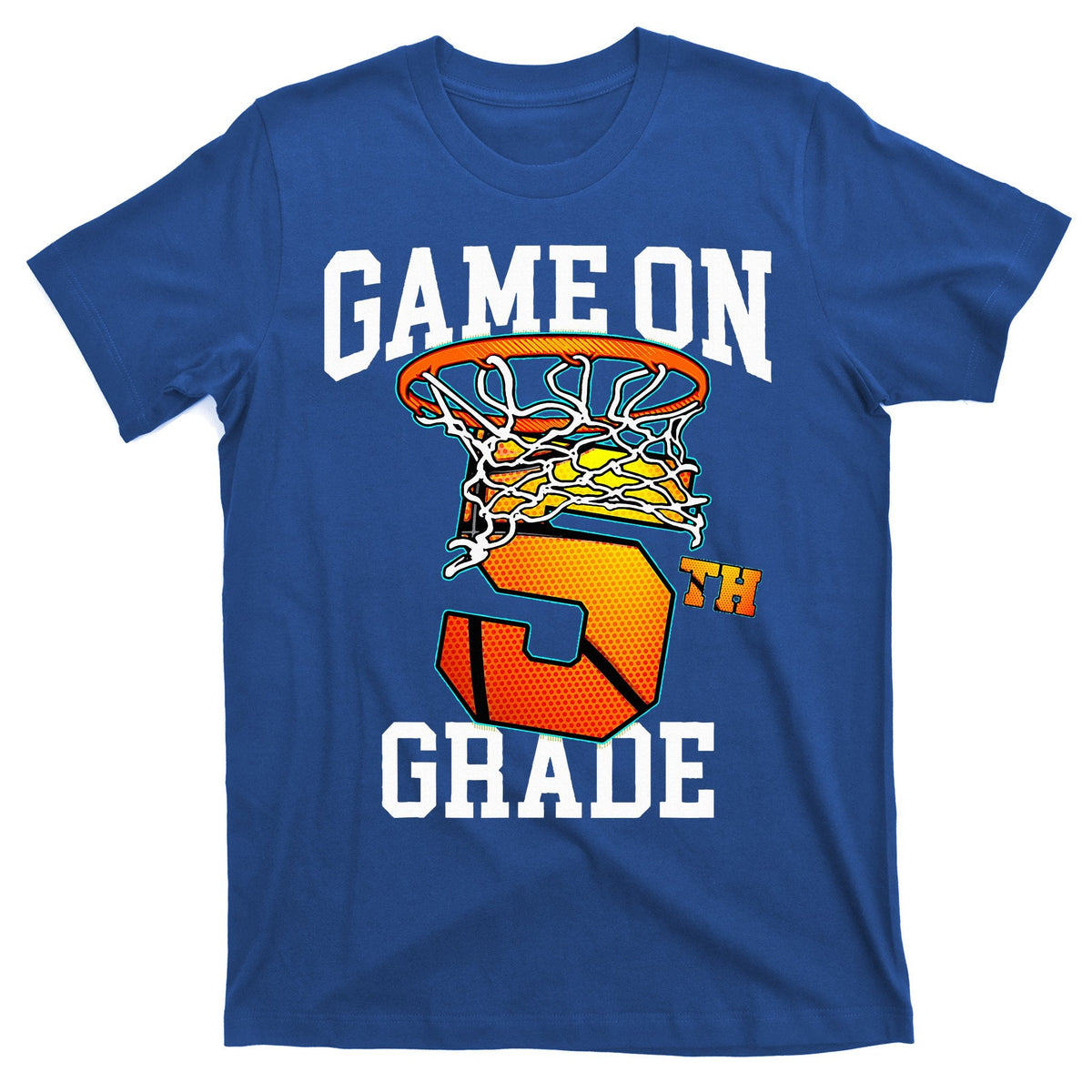 Game On 5th Grade Basketball Back To School Student T-Shirt product image 1