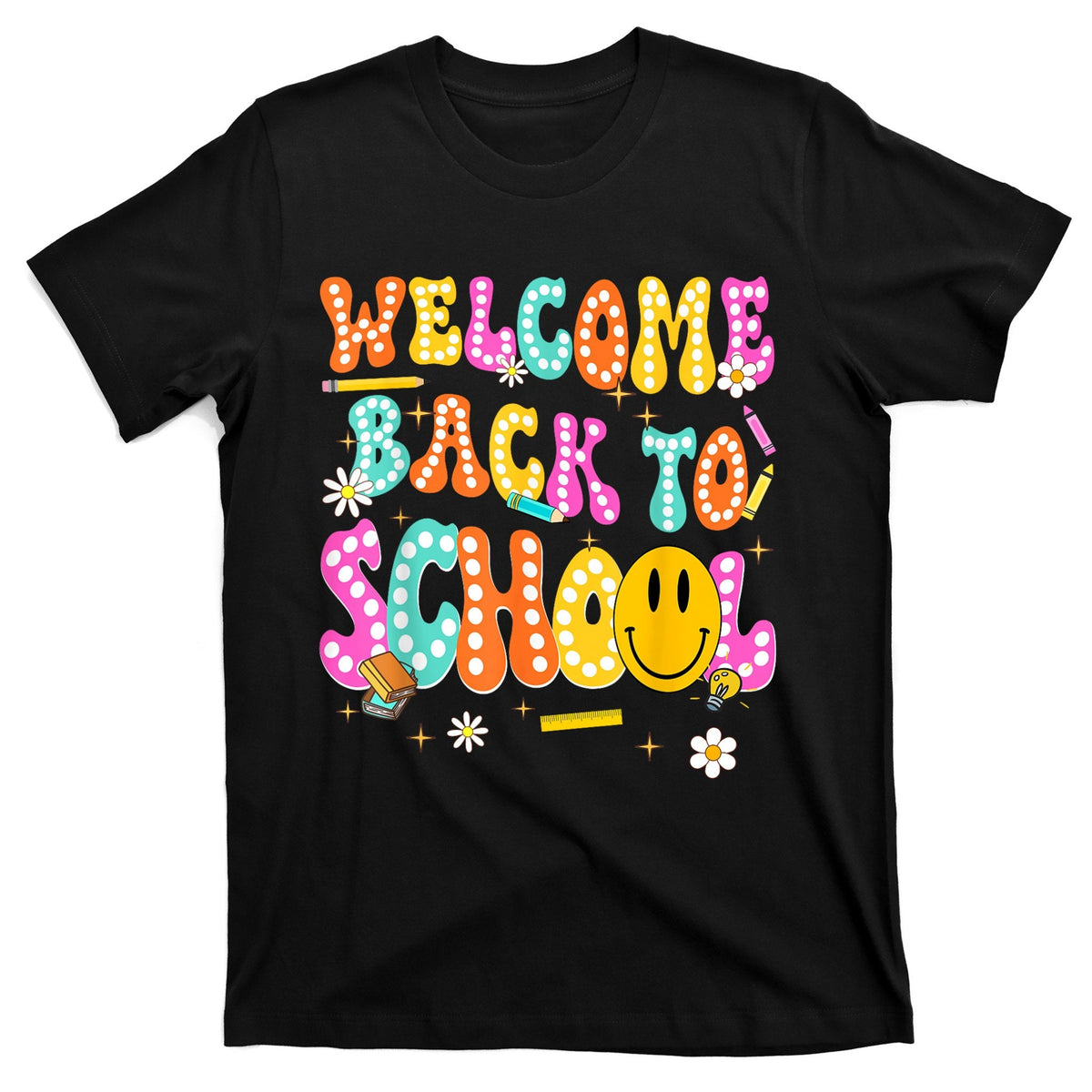 Groovy Welcome Back To School Teachers T-Shirt product image 1