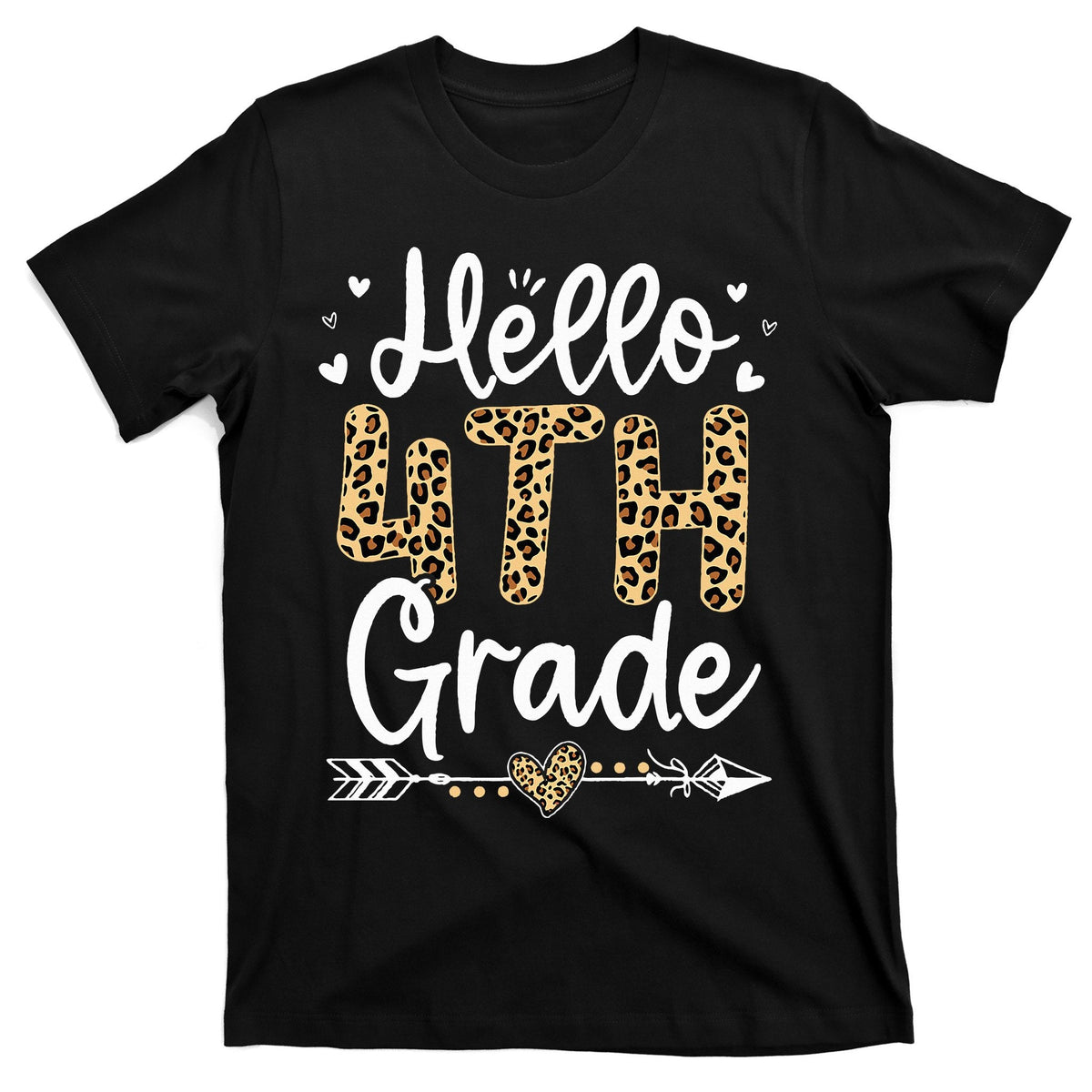 Hello 4th Grade Leopard Teacher Student Back To School product image 1