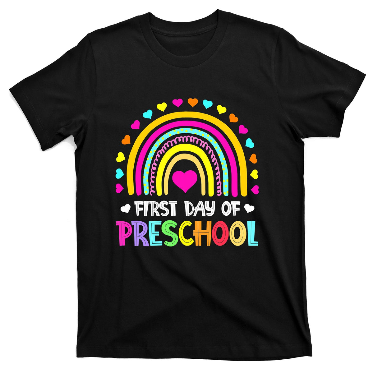 Happy First Day Of Preschool Back To School T-Shirt product image 1