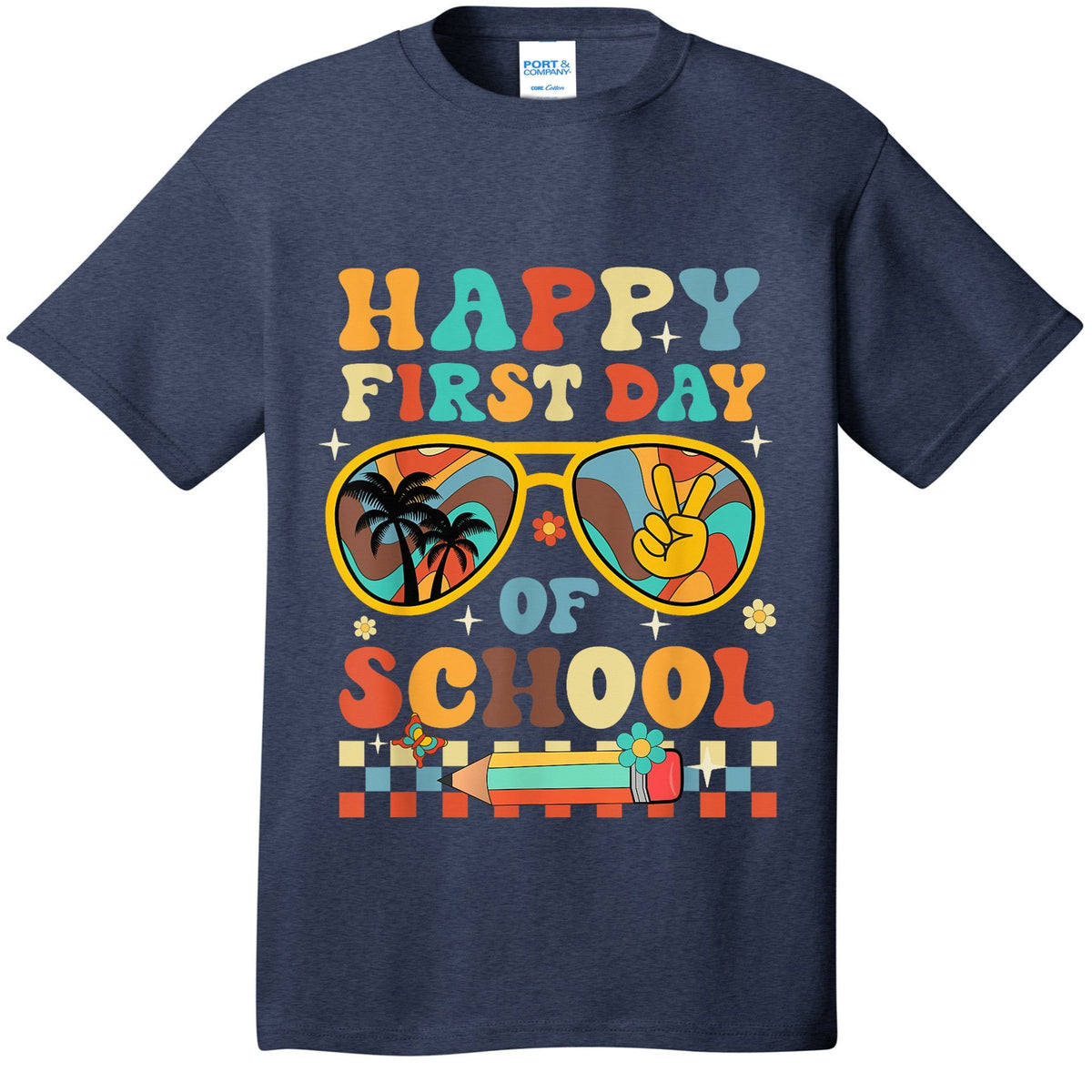 Happy First Day of School Teacher Kid Welcome Back To product image 1