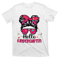 Hello Kindergarten Messy Bun Back To School First Day product image 1