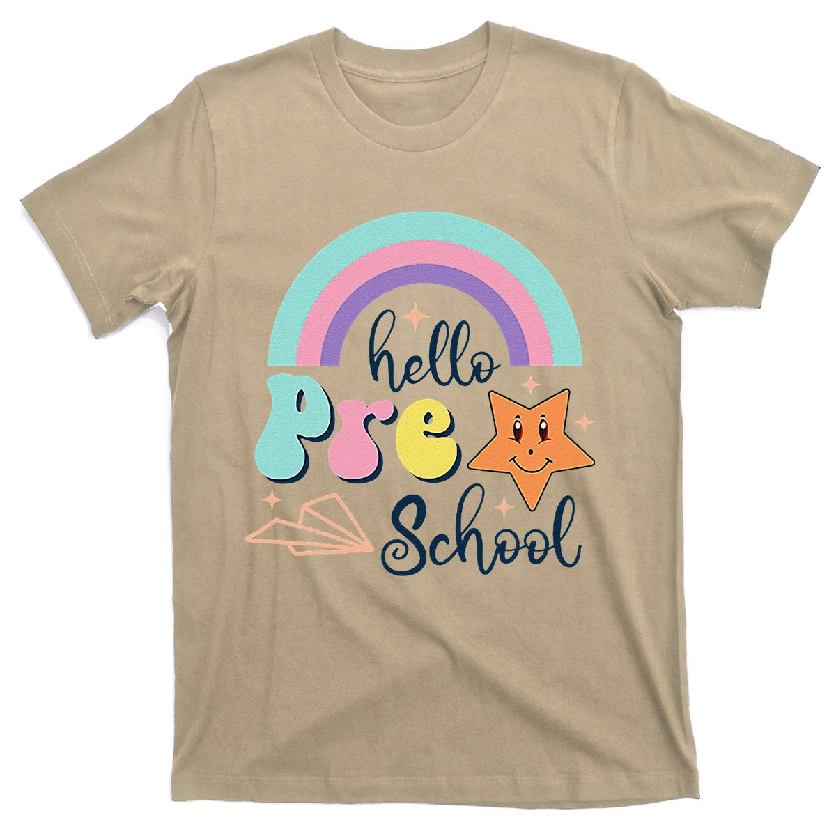 Hello Preschool Funny Back To School First Day T-Shirt product image 1