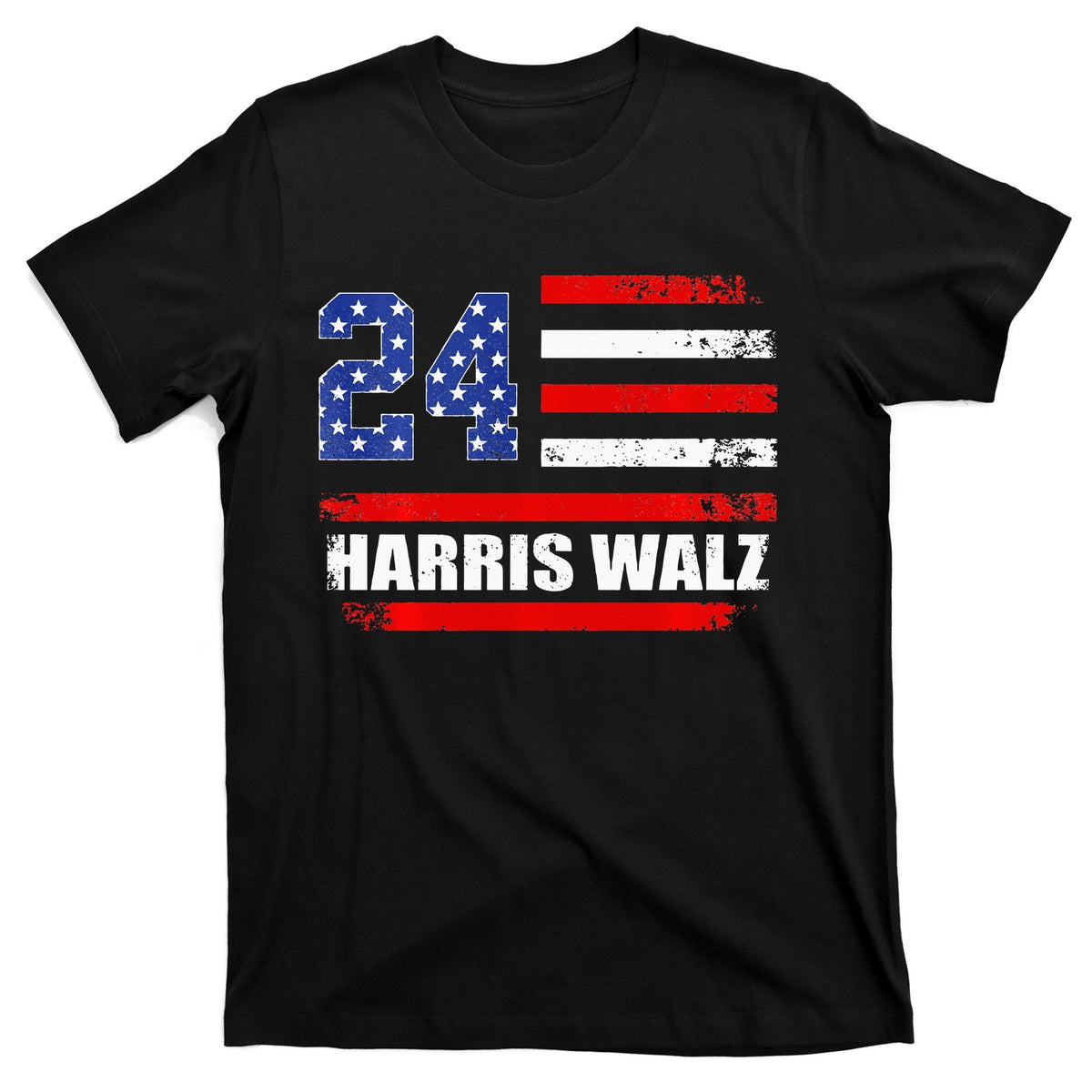 Harris Walz 2024 Kamala Tim Usa Flag T-Shirt product image 1