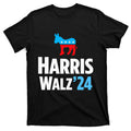 Harris Walz 2024 President American Flag Campaign T-Shirt product image 1