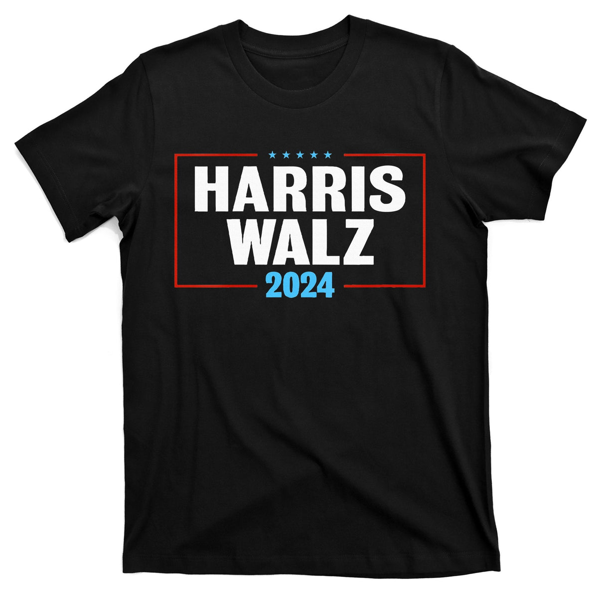 Harris Walz 2024 President American Flag Campaign T-Shirt product image 1