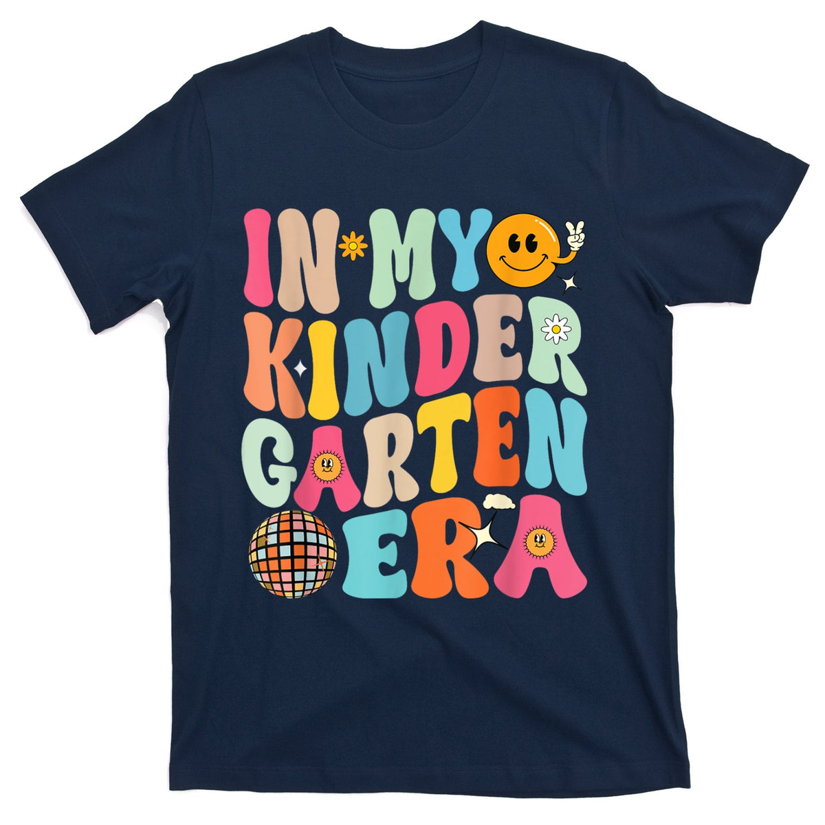 In My Kinder Garten Era Groovy Back To School Gift T-Shirt product image 1