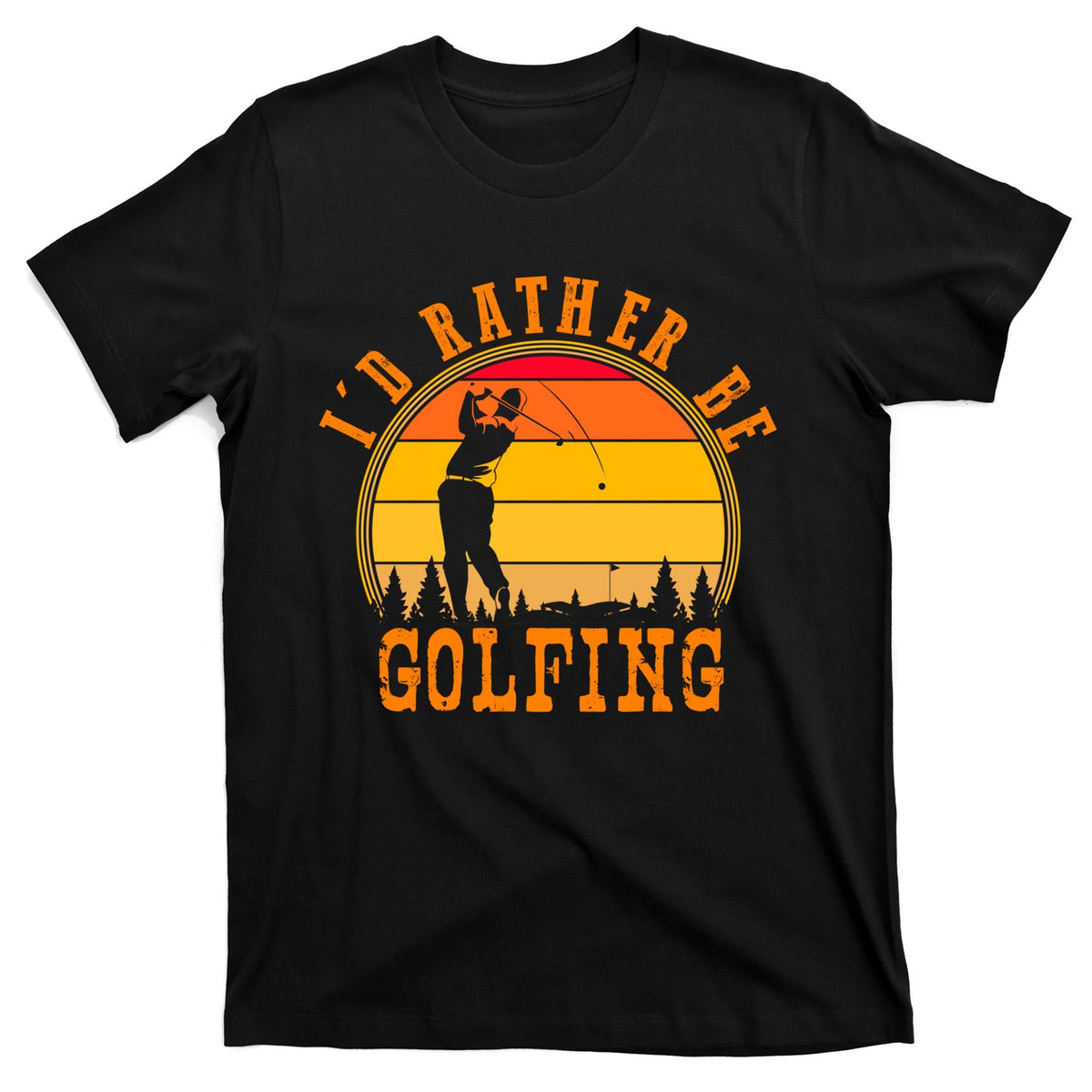 Id Rather Be Golfing Vintage Retro Style Golf Lovers Cute product image 7