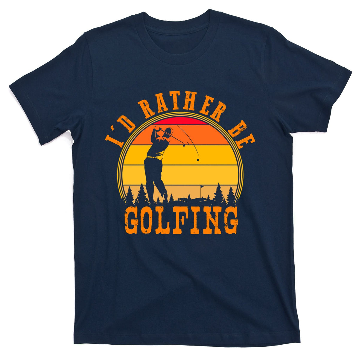 Id Rather Be Golfing Vintage Retro Style Golf Lovers Cute product image 1