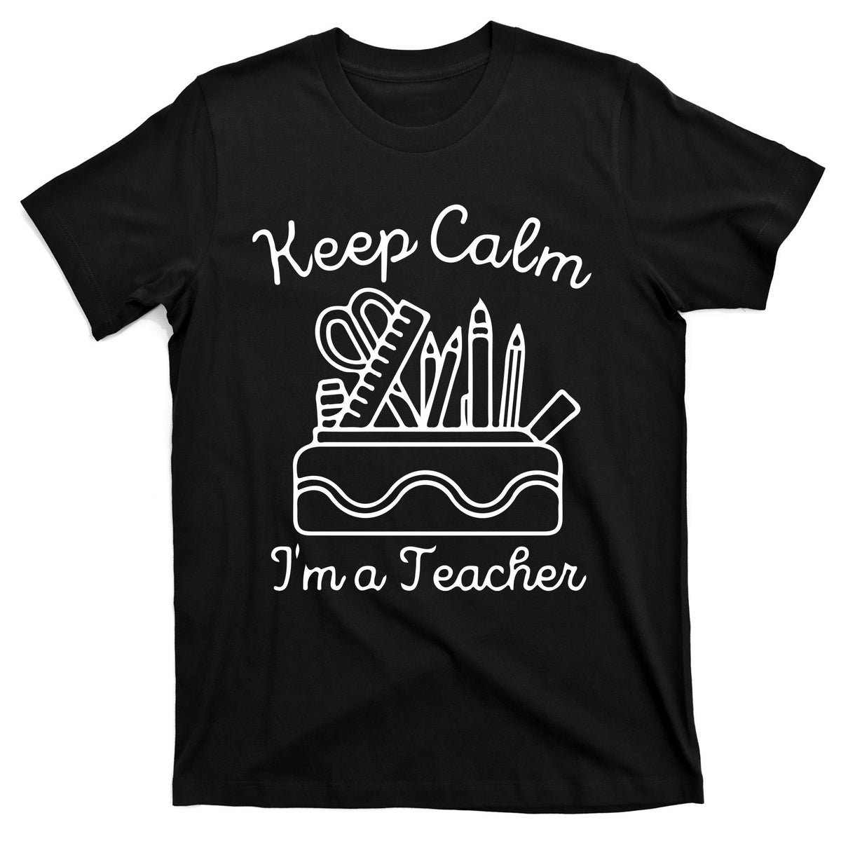 Keep Calm Im A Teacher Back To School Gift T-Shirt product image 1