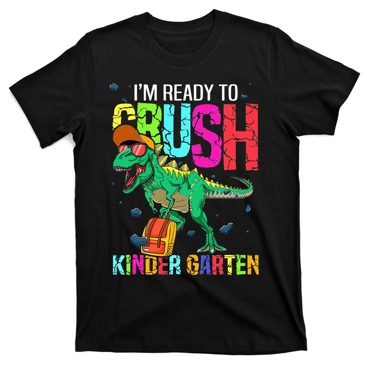 Kindergarten Dinosaur Monster Truck Back to School T-Shirt product image 1