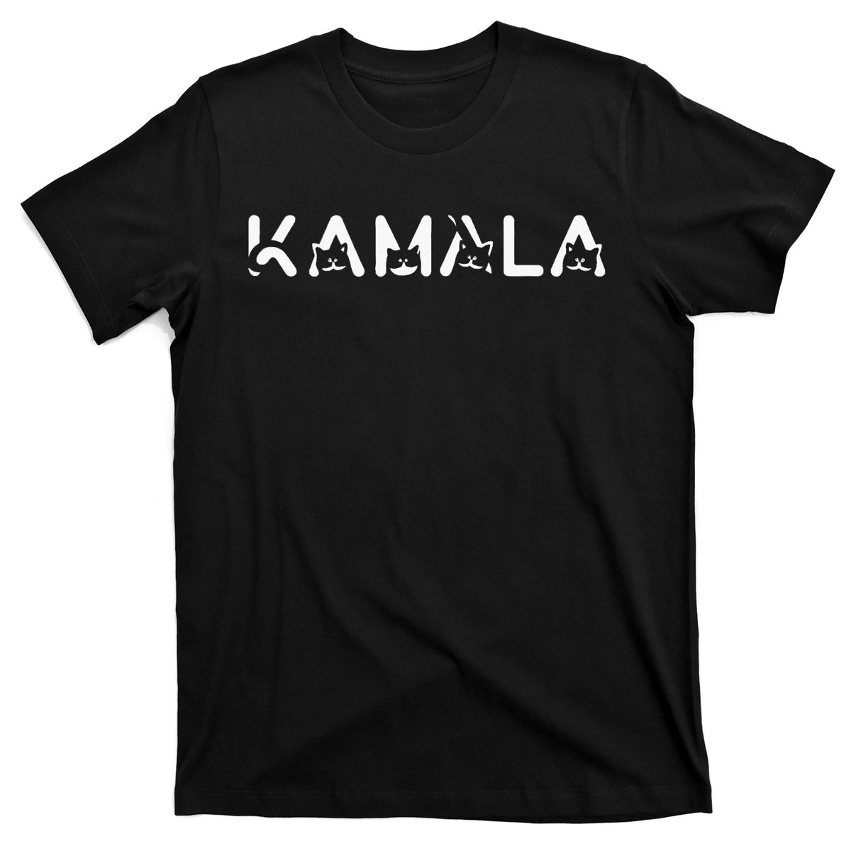 Kamala Harris Cat Lettering T-Shirt product image 1