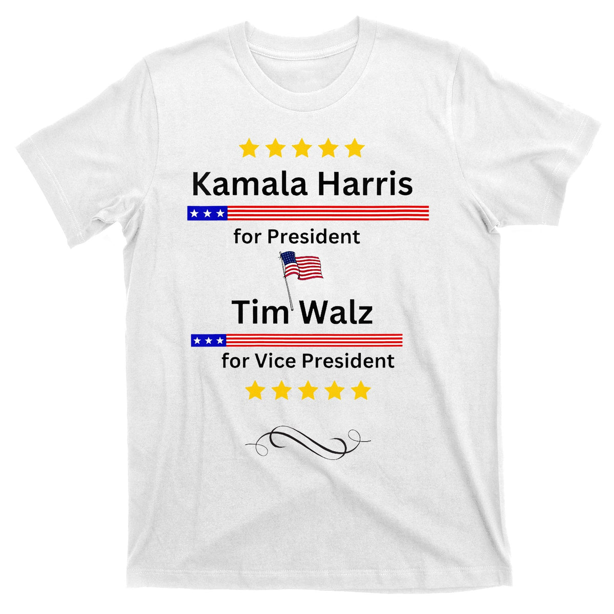 Kamala Harris Tim Walz For President And Vice Vote T-Shirt product image 1